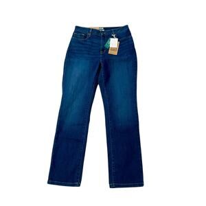 L.L. Bean Jeans Blue Medium Wash Classic Fit Straight Leg Stretch Women’s 10 NWT